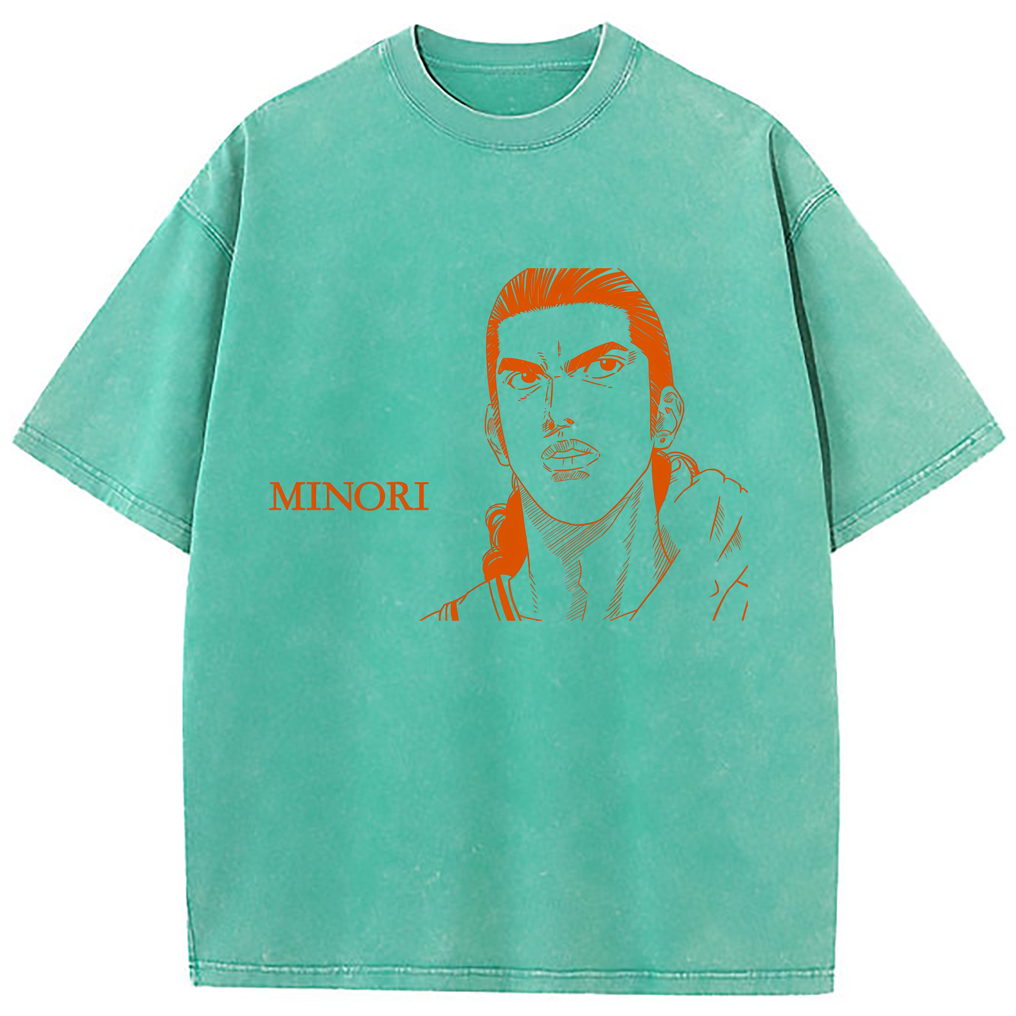 （画像用） SLAM DUNK／スラムダンク 綿100% ヴィンテージ風 半袖Tシャツ（フロントプリント）